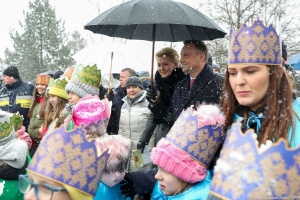 prezydent duda z małżonką na orszaku trzech króli